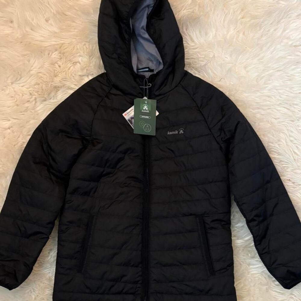 🖤 Brand New with Tags Kamik Hooded Puffer Jacket 🖤 size 10 kids